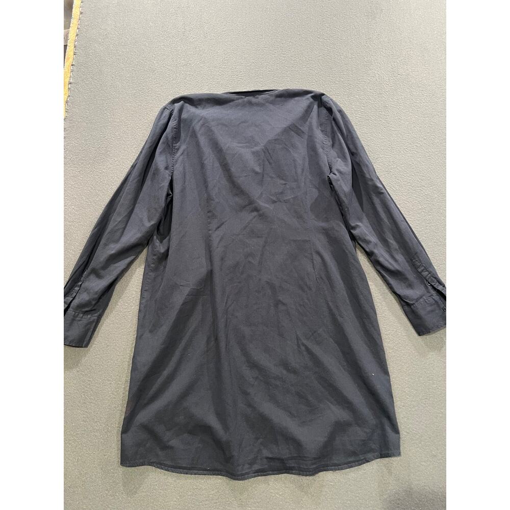 Eileen Fisher Women's Black Dress boho cotton sz XL Italian Fabric A009398 - Picture 6 of 7